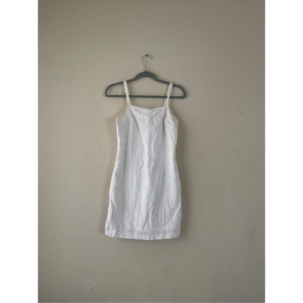 Y2k J crew womens eyelet cotton mini‎ dress medium